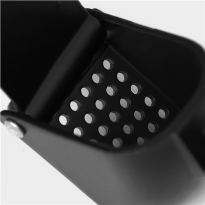 Пресс для чеснока Magistro Alum black, 18.5, с выталкивателем косточек, чёрный