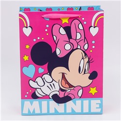 Пакет подарочный "Minnie", Минни Маус, 31х40х11,5 см