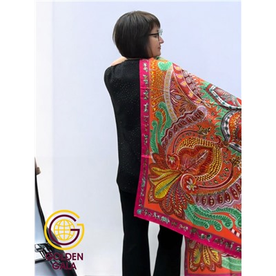 Платок шелковый большой "Парижанка" Арт 2428/53