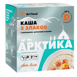 Каша Арктика с морошкой, цетрарией и льном, 10 порций по 30 г.