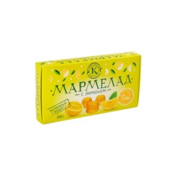 Мармелад желейно-фруктовый "С лимоном" на пектине 0,19 кг картон (5 мес)