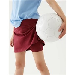 Girls' Cotton with Stretch Sports Skorts (2-16 Yrs)