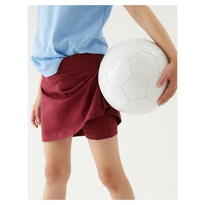 Girls' Cotton with Stretch Sports Skorts (2-16 Yrs)