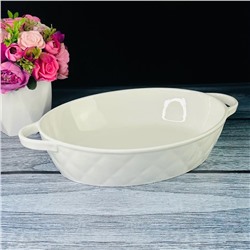 118-078 Овальное блюдо для запекания 30,5см BIANCO в под.уп.(х12)Фарфор