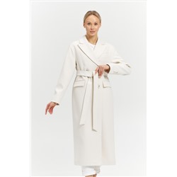 Пальто женское демисезонное 26102 (молочный/рубчик)