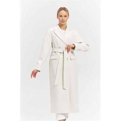 Пальто женское демисезонное 26102 (молочный/рубчик)