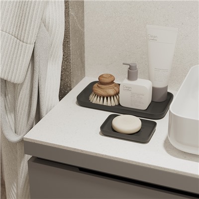 Мыльница Slim, черная