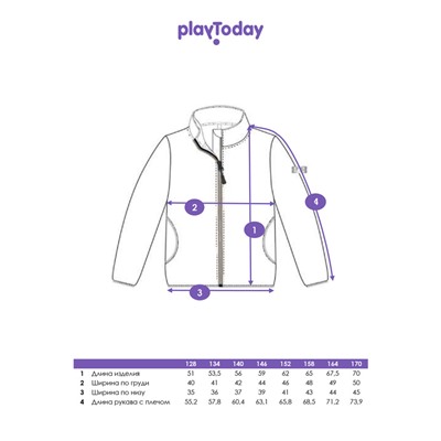 Куртка флисовая для девочки