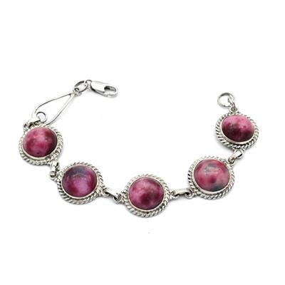 Браслет турмалин "Круг" 17 мм, 19см