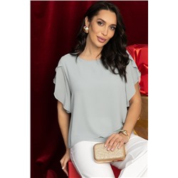 Блуза Магнолия (серо-голубая) Б11052