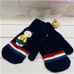 Детские варежки теплые с начесом длина 15 см Арт 4 тип 6