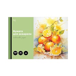 Папка для акварели, 20л., А4 BG "Яркий цитрус", 200г/м2