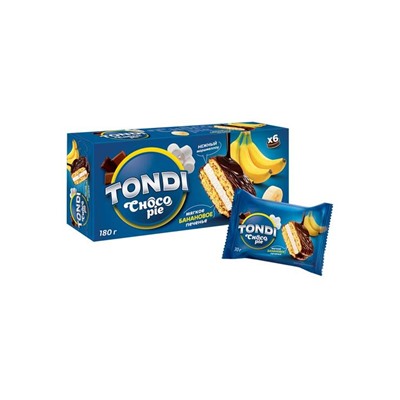 «Tondi», choco Pie банановый, 180 г