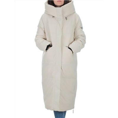 22373 BEIGE Пальто зимнее женское облегченное (150 гр. холлофайбера)