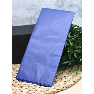 Бумага тишью "Classic", dark blue, 50 х 66 см, 14г/м2 (набор 10 шт.)