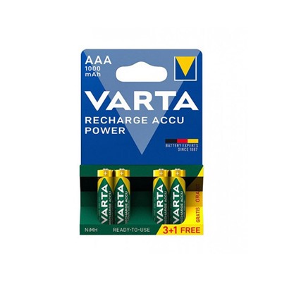 Аккумулятор Varta Power ACCU 5703 (R03) 1000mAh Ni-Mh BL-4