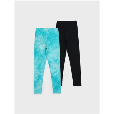 Леггинсы для девочки, 2 пары в комплекте