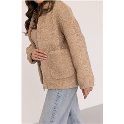 Шубка женская еврозима 22765 (кэмел)