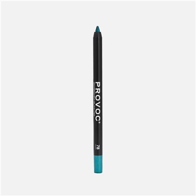 Provoc Гелевый карандаш-подводка для глаз водостойкий / Semi Permanent Gel Eye Liner №78 Enchanting, цвет морской волны темный