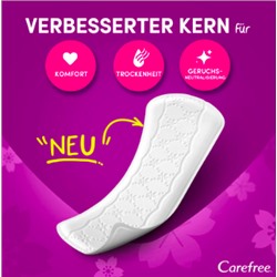 Carefree Slipeinlage Plus Large mit Frischeduf, Прокладки ежедневные Large Plus Fresh с ароматом свежести, 48 шт, 3 упаковки (144 шт)