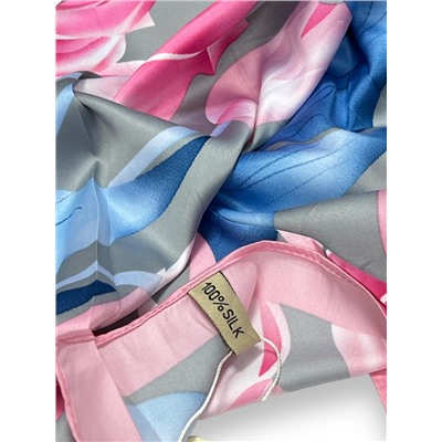 Платок шелковый "Тюльпаны" Арт 9062/4