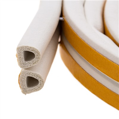 Уплотнитель резиновый, 6 м, профиль "D", белый Сибртех