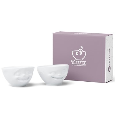 Набор чаш Laughing & Winking, 200 мл, белый, 2 шт.