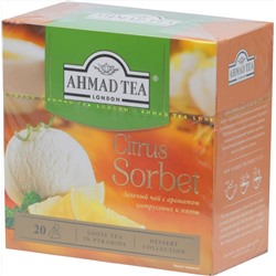 AHMAD TEA. Desserts Collection. Citrus Sorbet карт.пачка, 20 пирамидки