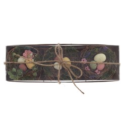 GAEM Набор из 3-х изделий декоративных "Гнездо пасхальное" (10*5), L33 W10 H5 см