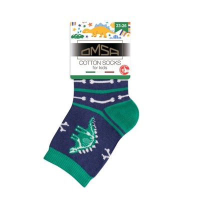Носки детские, Omsa, 23P65 скелетоны оптом