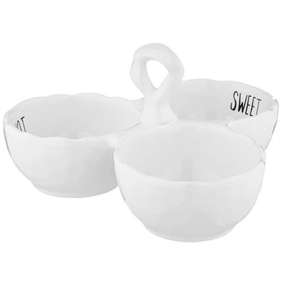 МЕНАЖНИЦА  ТРЕХСЕКЦИОННАЯ С РУЧКОЙ КОЛЛЕКЦИЯ "CRUMPLED" 20.5*20.5*10.7 СМ