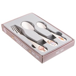 НАБОР ДЕТСКИХ СТОЛОВЫХ ПРИБОРОВ LEFARD "МОЯ ЗАЙКА" 3 ПР.