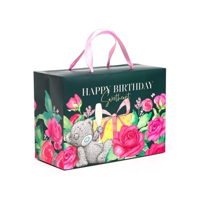 Пакет подарочный-коробка, 28×20×13 см Happy Birthday, упаковка, Me To You