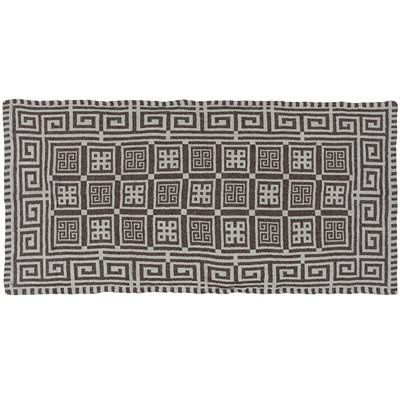 17с125-ШР/у./рул. 55*125  полотенце "Греческое" цв. 75 коричневый рис 352