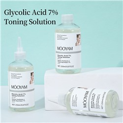 Обновляющий пилинг-тоник с 7% гликолевой кислоты MOOYAM Glycolic Acid 7%, 250 мл.