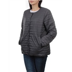 K-527 DK. GRAY Куртка демисезонная стеганая женская (70 гр. холлофайбер)