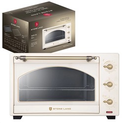 Электрическая печь STONELAND SLO-3001С Объем рабочей камеры 30 л, мощность 1600 Вт,цвет: кремовый