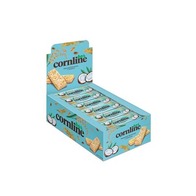 «Cornline», зерновой батончик с кокосом, 30 г (упаковка 18 шт)