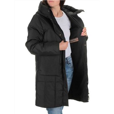 22342 BLACK Куртка зимняя женская (150 гр. холлофайбера)