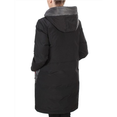 2090 BLACK Куртка зимняя женская AIKESDFRS (200 гр. холлофайбера)