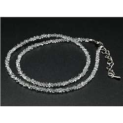 Чокер на шею женский из циркона огранка 3мм цвет хрусталь, 38см