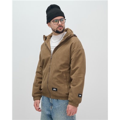 Куртка из вельвета мужская демисезонная коричневого цвета 25336K