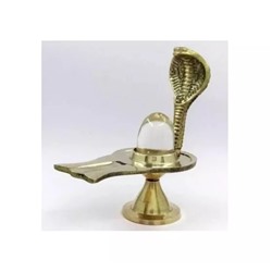 Кварцевый Шивлинг с Джалхари, Pure Sphatik Quartz Shivling With Jalhari, произв. Kalyan Puja
