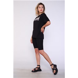 Костюм женский с велосипедками и футболкой 246а