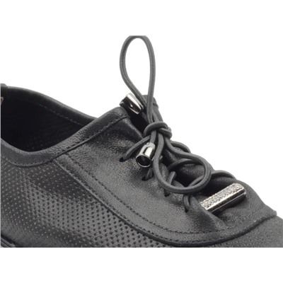 03-S49-T49 S19-121 Y1058 BLACK Полуботинки женские (натуральная кожа)