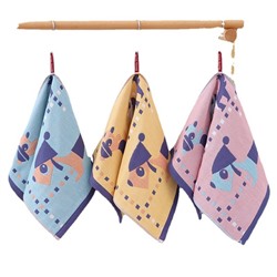 Gauze cartoon children's sweat towel, wholesale