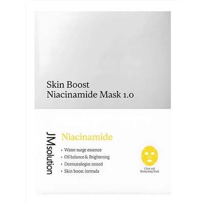 JMsolution Тканевая маска-бустер с ниацинамидом / Skin Boost Niacinamide Mask 1.0, 30 мл