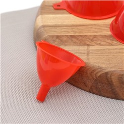 Набор воронок, 3 шт., 9×8 см, 8×7 см, 6.5×6.5 см, МИКС