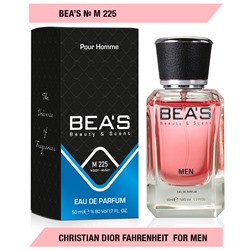 Beas M225 Christian Dior Fahrenheit Men edp 50 ml, Парфюм мужской Beas M225 создан по мотивам аромата Christian Dior Fahrenheit