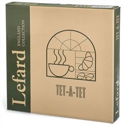 НАБОР ТАРЕЛОК ЗАКУСОЧНЫХ LEFARD "TET-A-TET" 2 ШТ. 20,5 СМ (КОР=16НАБ.)